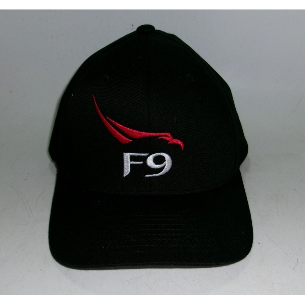 OTTO SpaceX F9 Adjustable Strapback Hat – Black (S‑M)